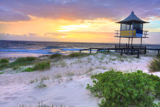 Beautiful sunrise at The Entrance, Central Coast, Australia