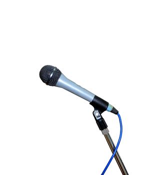 Microphone over White