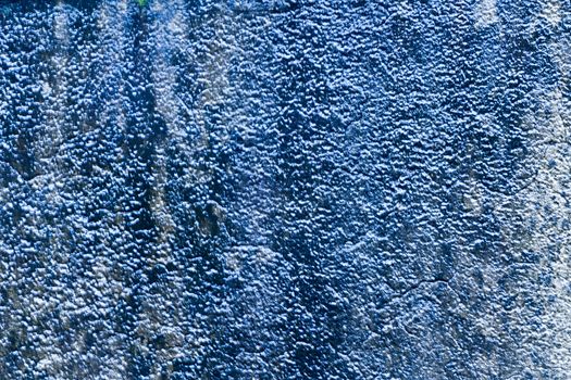 Blue wall from old buidling with interesting texture