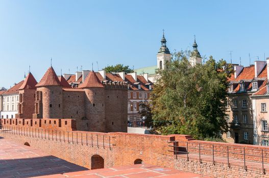 Warsaw Barbican, medieval fortification in the capital city of Poland
