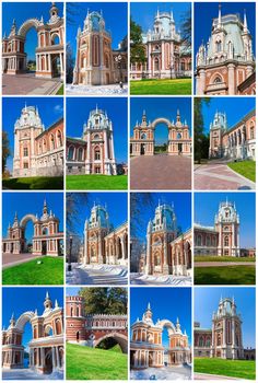 Tsaritsyno - State Museum Reserve Park in Moscow, Russia