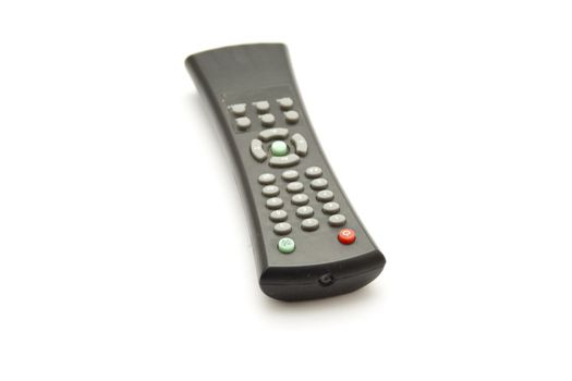 Black Remote Control on white background