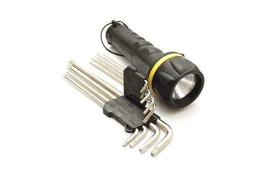 Black Torch with Torx Wrench Set