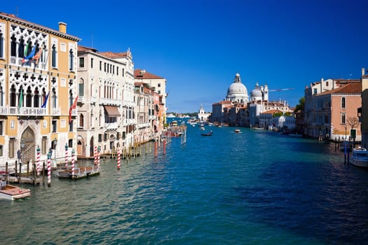 Beautiful view of famous Grand Canal in Venice, Italy