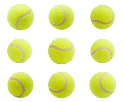 Nice Tennis balls isolated on white background