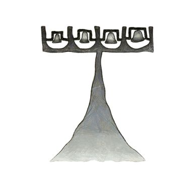 Drawing of the campanile - landmark of Brasilia city