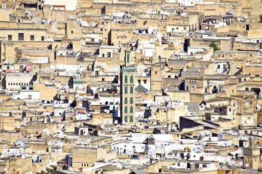 Panorama from the city Fes in Morocco Africa
