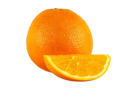 Oranges isolated on white background with clipping path