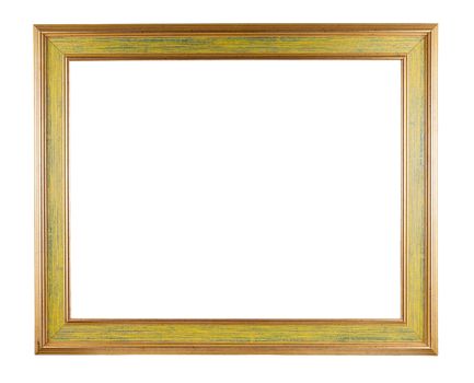 Picture frame isolated on white background with clipping path