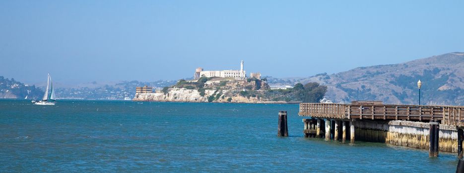 Alcatraz jail in San Francisco bay