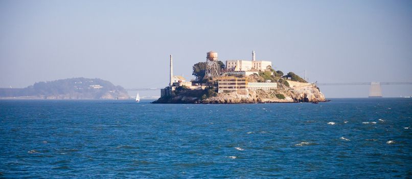 Alcatraz jail in San Francisco bay