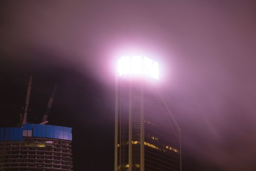 Elements if skyscraper under construction