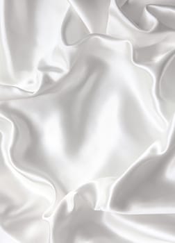 Smooth elegant white silk can use as wedding background 
