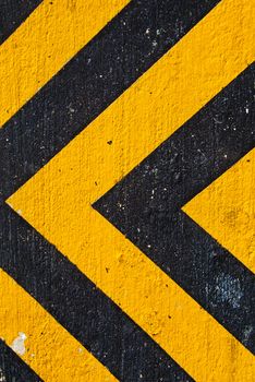 A texture with yellow and black danger strips
