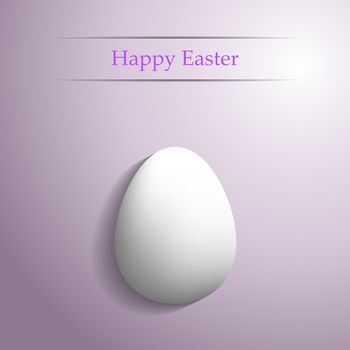 A real 3d egg on a pink background