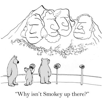 "Why isn't Smokey up there?"