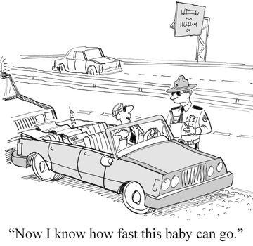 "Now I know how fast this baby can go."