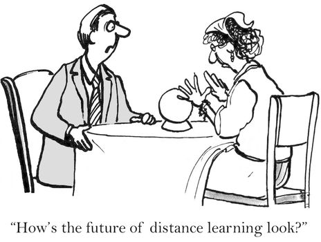 "How's the future of distance learning look?"