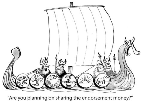 "Are you planning on sharing the endorsement money?"