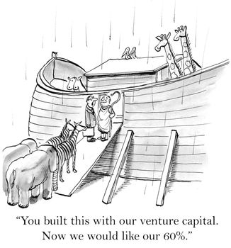 "You built this with our venture capital. Now we would like our 60%."