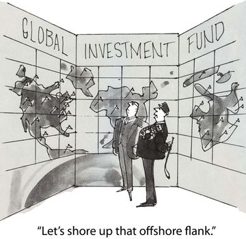 "Let's shore up that offshore flank."  (Global Investment Fund)