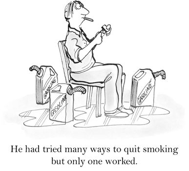 Man had tried many ways to quit smoking but only one worked.