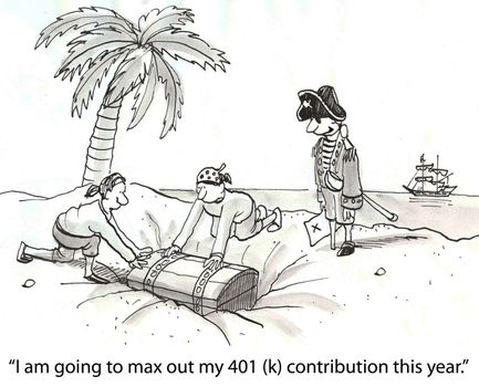 "I am going to max out my 401(k) contribution this year."