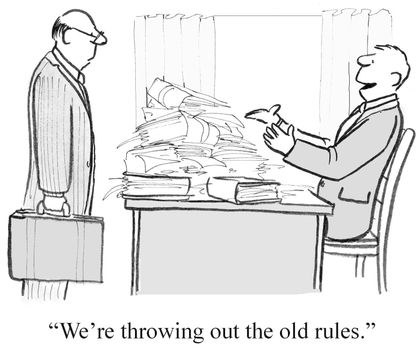 "We're throwing out the old rules."