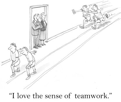"I love the sense of teamwork."