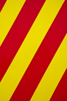 A texture with yellow and red danger strips