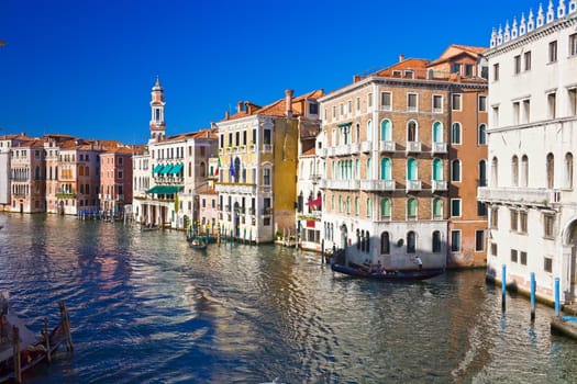 Beautiful view of famous Grand Canal in Venice, Italy