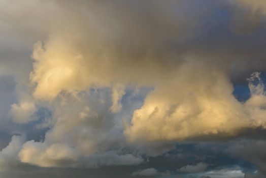 Dark cloudy sky, weather concept