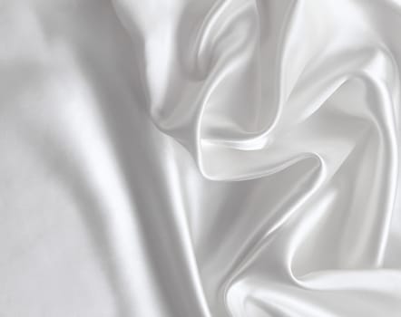 Smooth elegant white silk can use as wedding background 