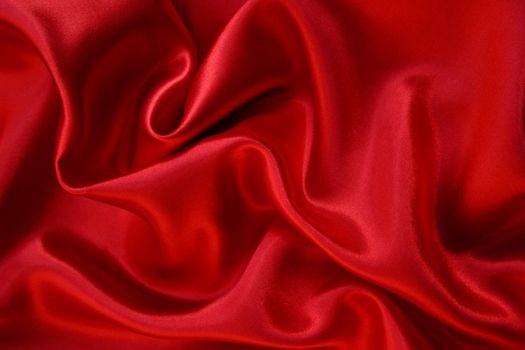 Smooth red silk can use as background