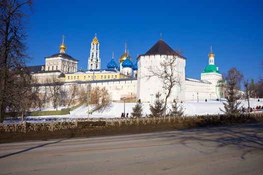 Trinity Sergius Lavra monastery in Sergiev Posad, Russia