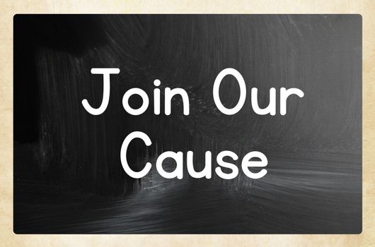  join our cause concept