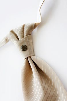 Beige tie of the groom