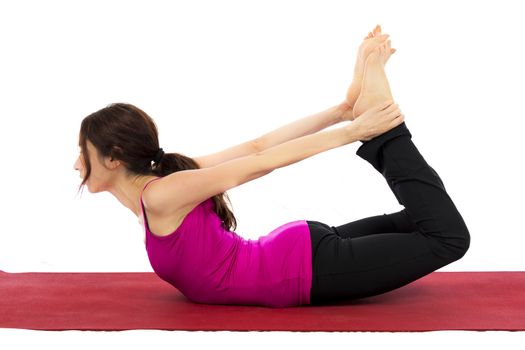 Young woman doing Strengthening and Stretching