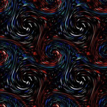 Twirls abstract. Seamless colorful abstract background pattern