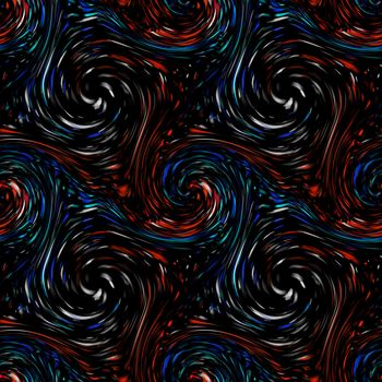 Twirls abstract. Seamless colorful abstract background pattern