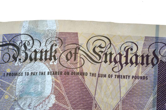 Detail of English bank note