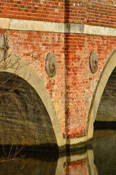 detail of river bridge