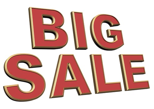 Glossy red three-dimensional inscription Big Sale