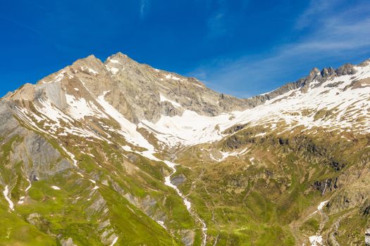 Top of a mountain in the French Alps