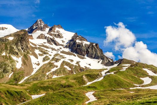 Summit of a mountain in the French Alps