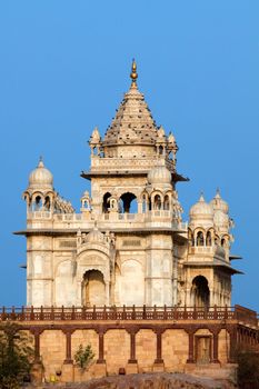 jaswant thada in the beautiful city of jodhpur in rajasthan state in india