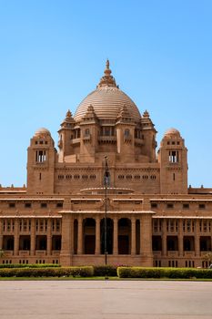 Umaid Bhawan palace hotel in the beautiful city of jodhpur in rajasthan state in india