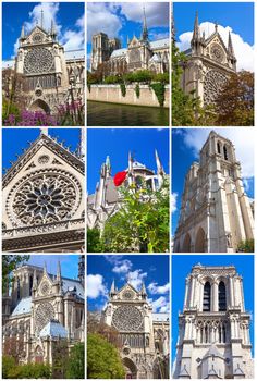 Notre Dame de Paris, famous cathedral in France