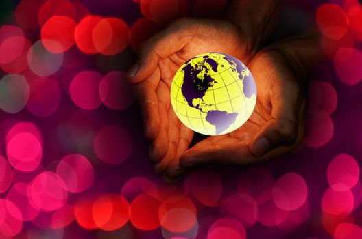 Love the earth concept