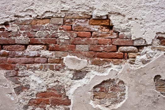 Beautiful old red brick wall texture background